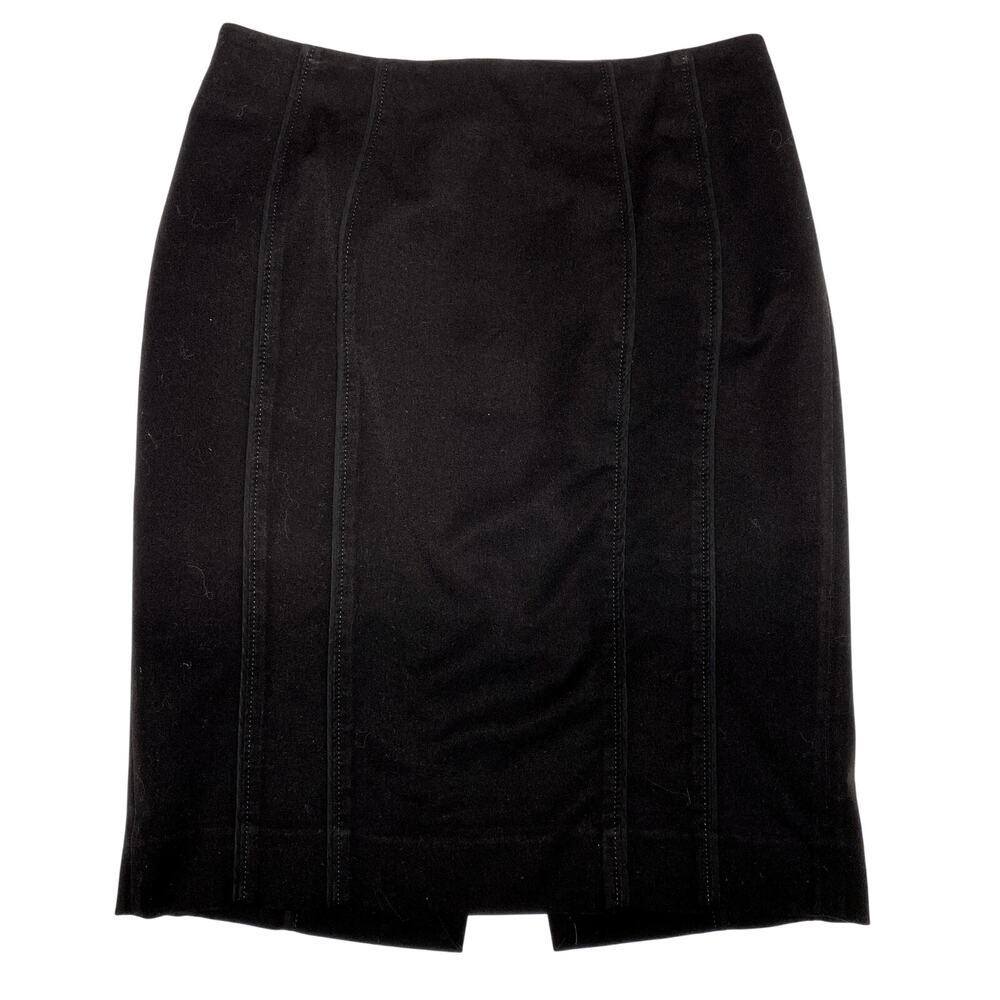 White House Black Market Black Pencil Skirt Size 8 Knee Length
